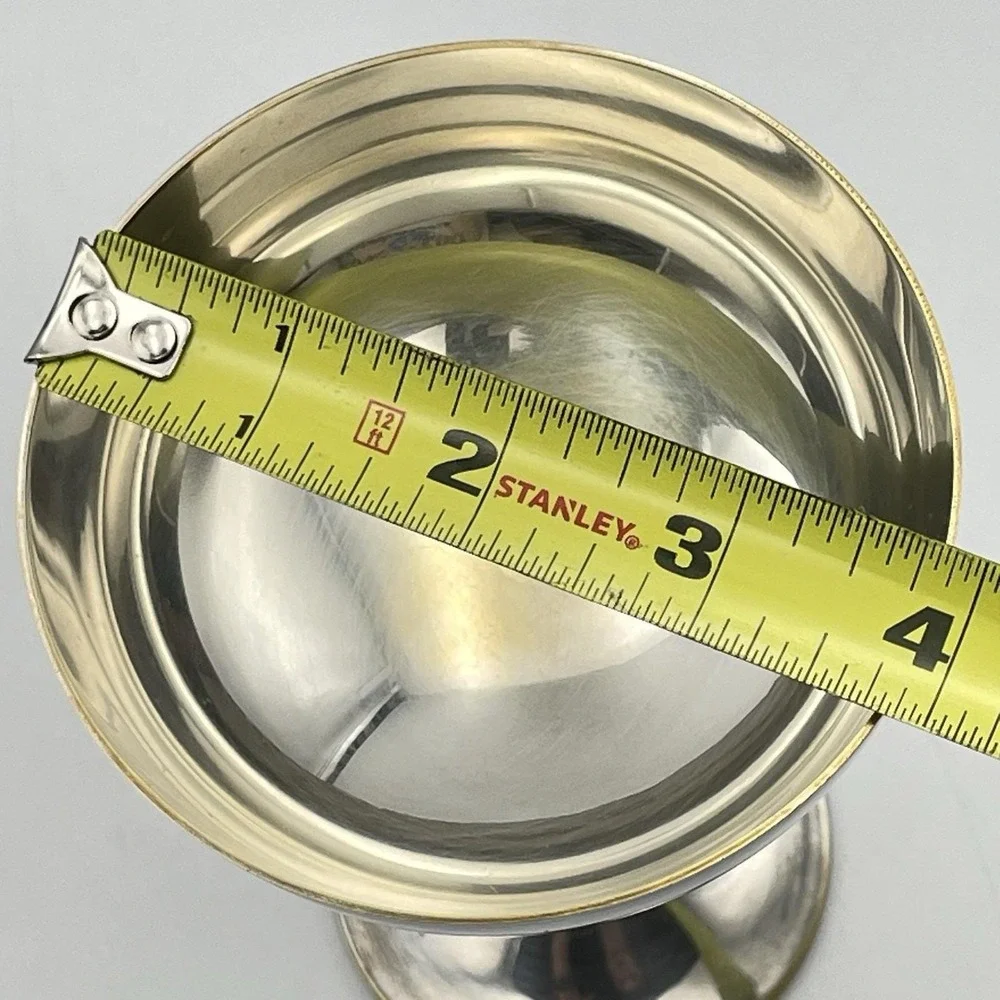 Vintage E.P. Zeller Italy Silver Plated Champagne Coupe Sherbet Goblet 6